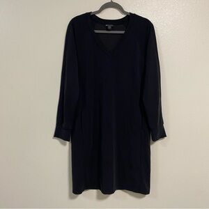 Athleta Dress Women’s Medium Black Seasoft long sleeve dress